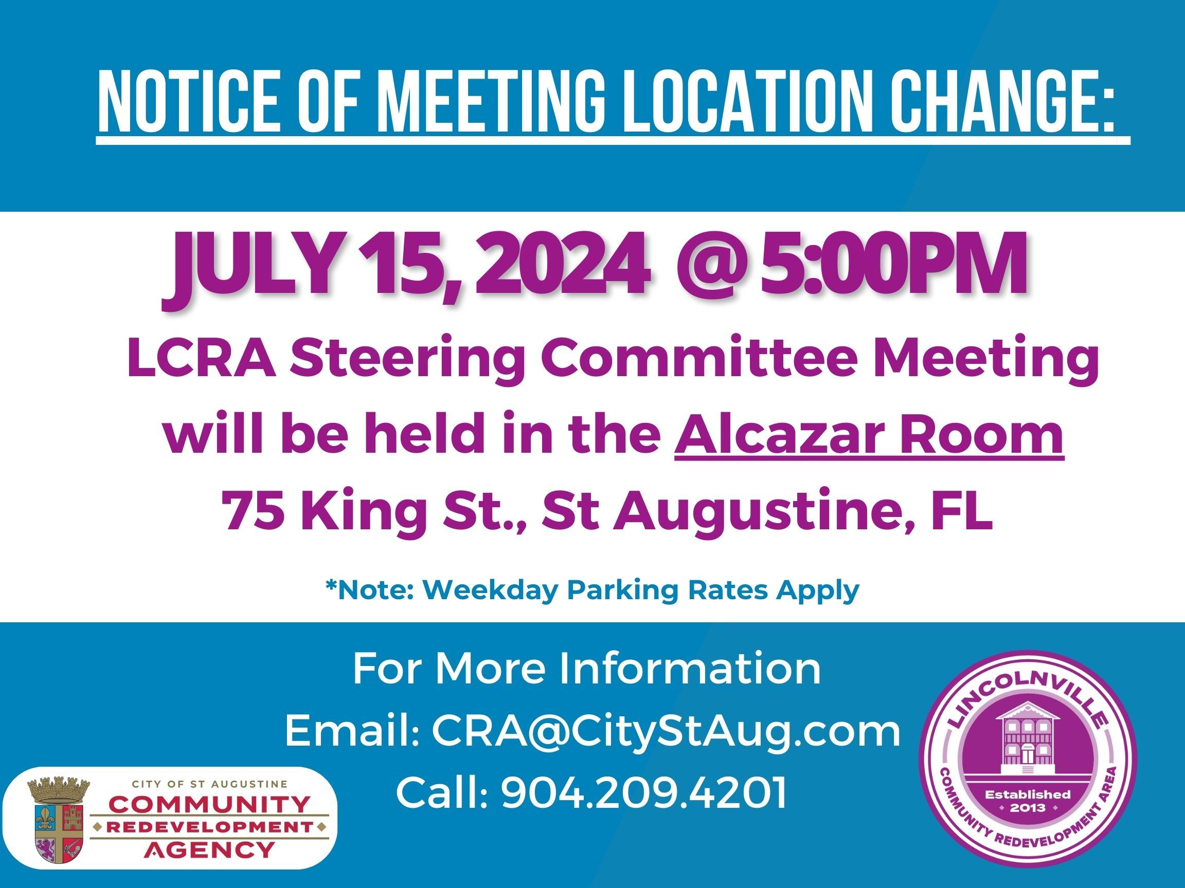 Notice of Meeting Location Change